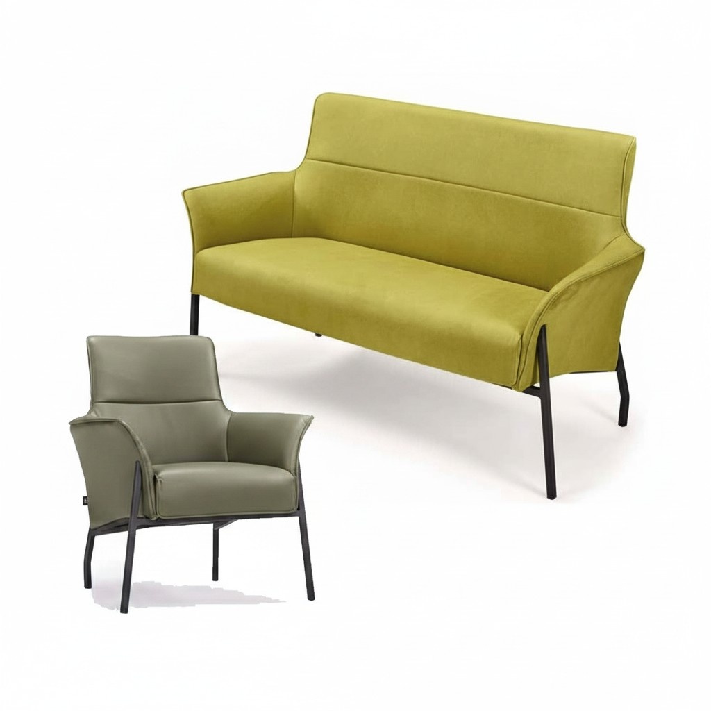 Sofagarnitur 2+1 Sitzer Set Design Sofa Polster Wohnzimmer Modern Luxus 2tlg