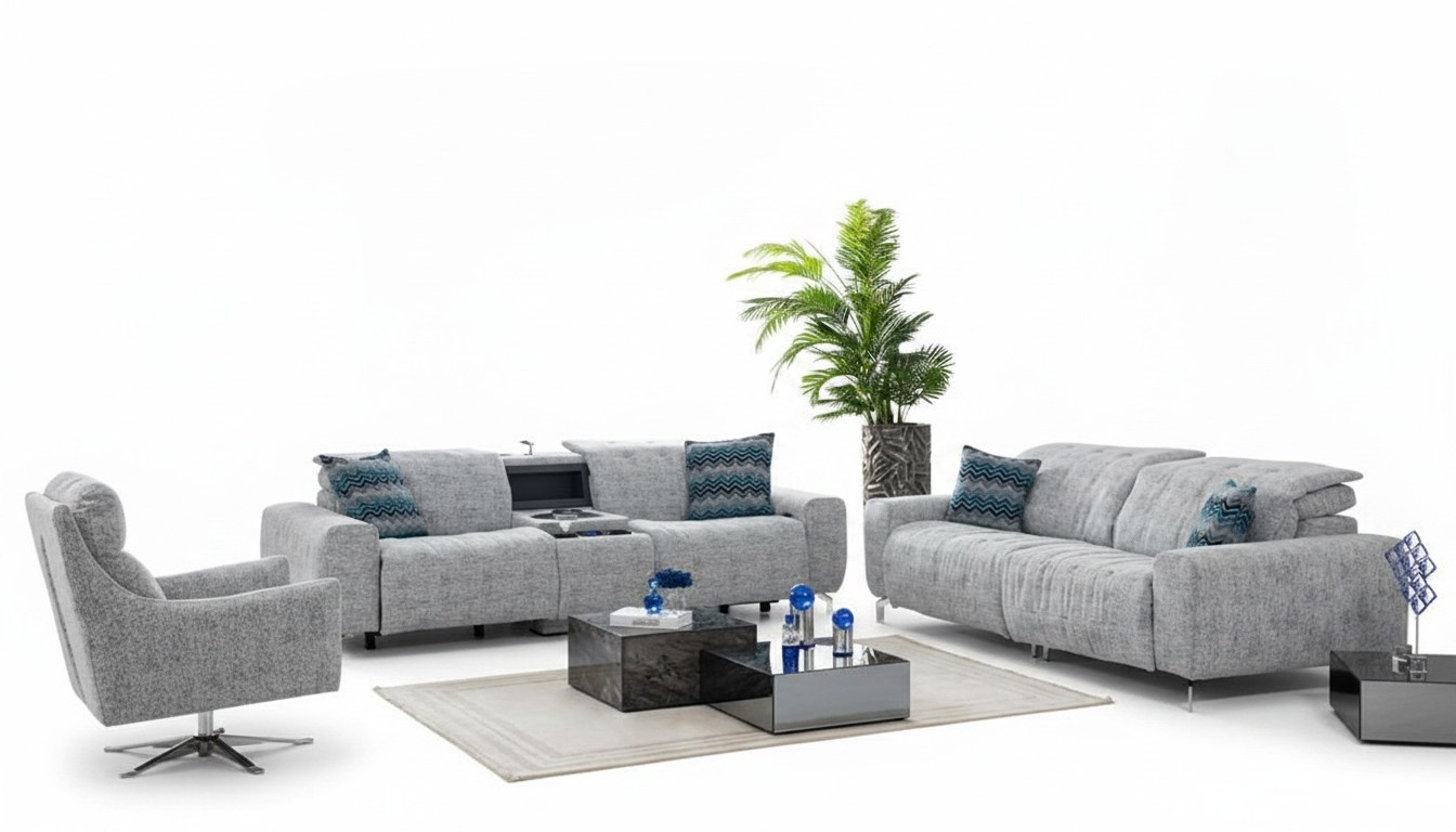 Sofagarnitur 2+2+1 Sitzer Set Design Sofa Polster Couchen Couch Modern Garnitur