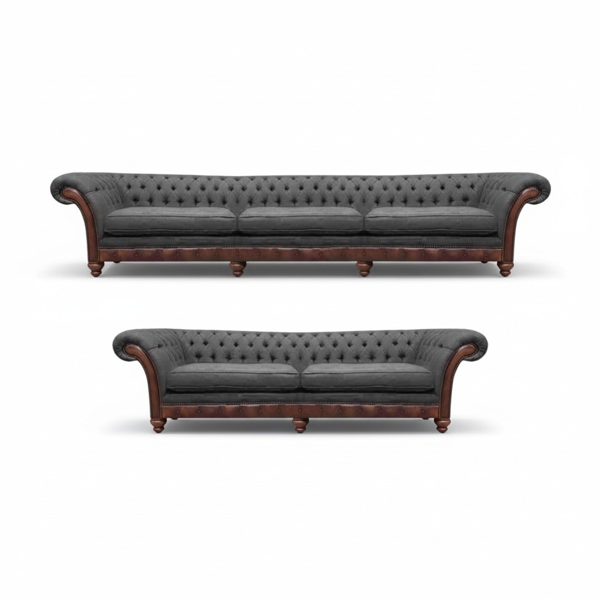 Sofagarnitur 2tlg PolstermÃ¶bel Wohnzimmer 2x Sofas Chesterfield Einrichtung