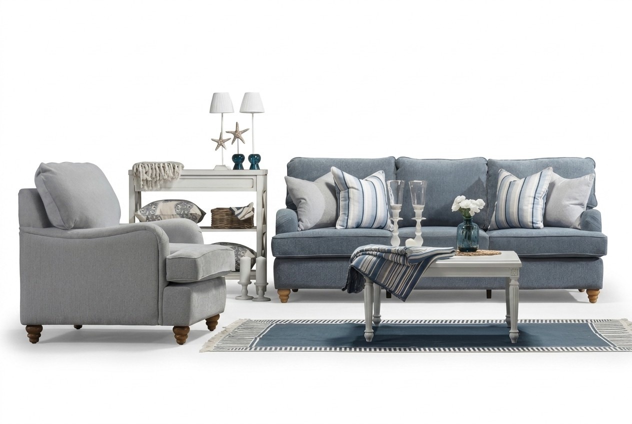 Sofagarnitur 2tlg Wohnzimmer Einrichtung Dreisitzer Sofa Luxus Sessel Neu