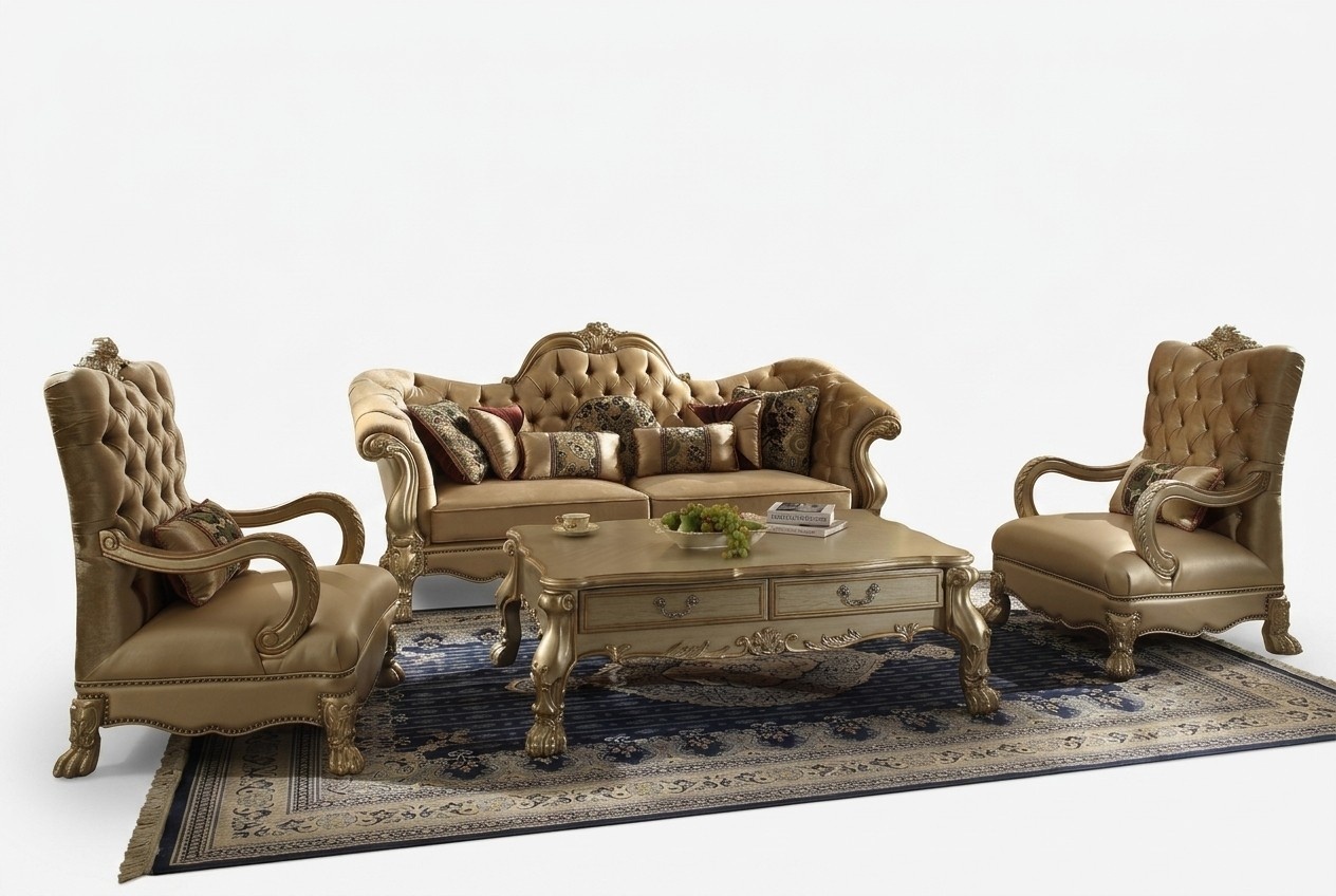Sofagarnitur 3+1 Sitzer Couchen Klassischer Wohnlandschaft Sofas Polster
