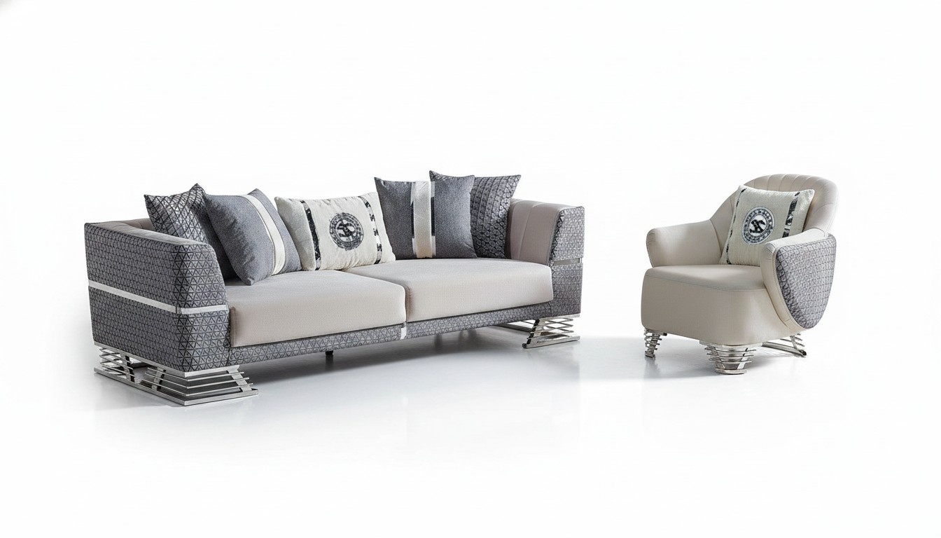 Sofagarnitur 3+1 Sitzer Sessel Garnitur Modern Relax Sessel MÃ¶bel Neu