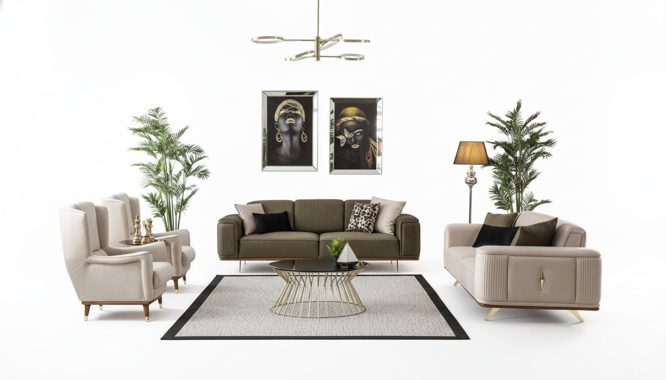 Sofagarnitur Couch Sofa Set 4tlg. Garnitur Sofas Couchen MÃ¶bel Einrichtung