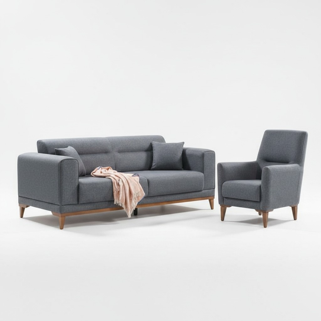 Sofagarnitur SitzmÃ¶bel Couch Polster Set Sitzgarnitur Landschaft 3+1 Sitzer