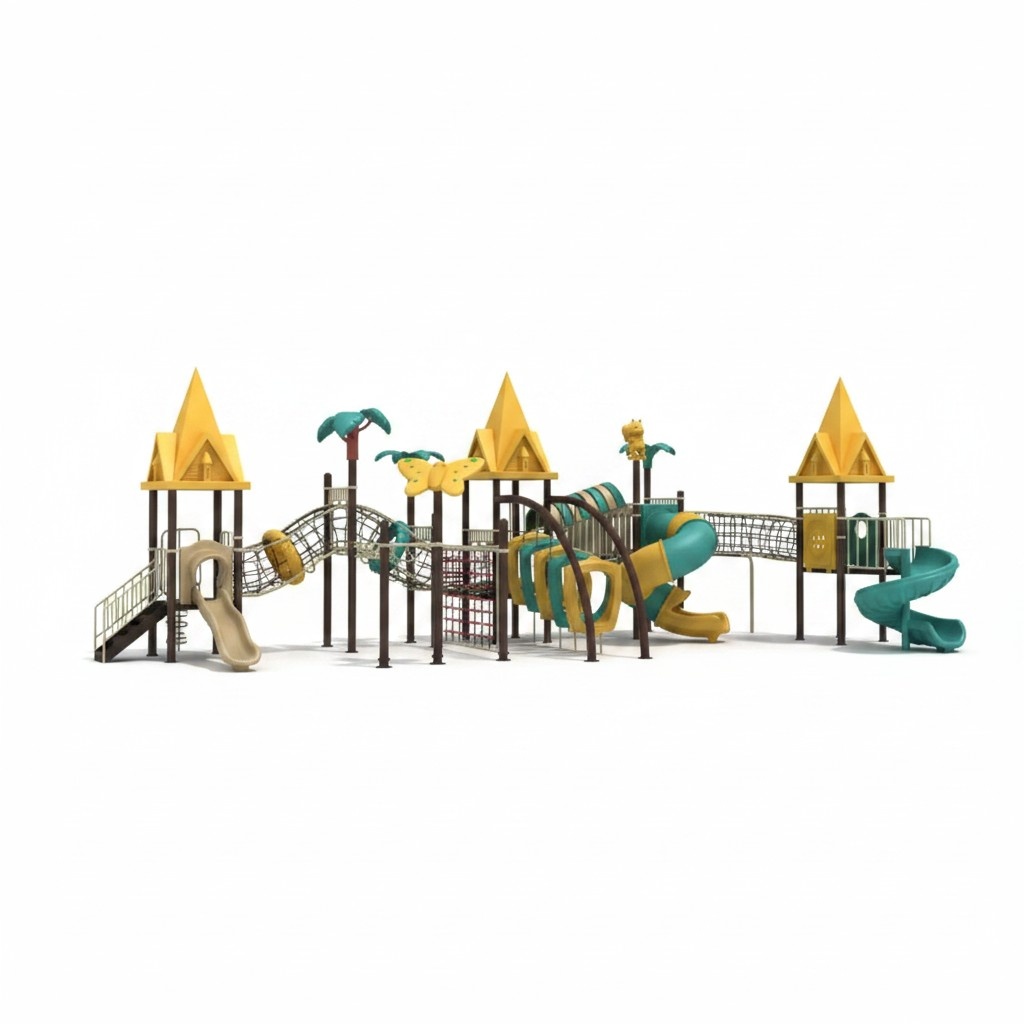 Spielplatz im Freien fÃ¼r Kinder Spielplatz Rutschen Kinderkletterwand