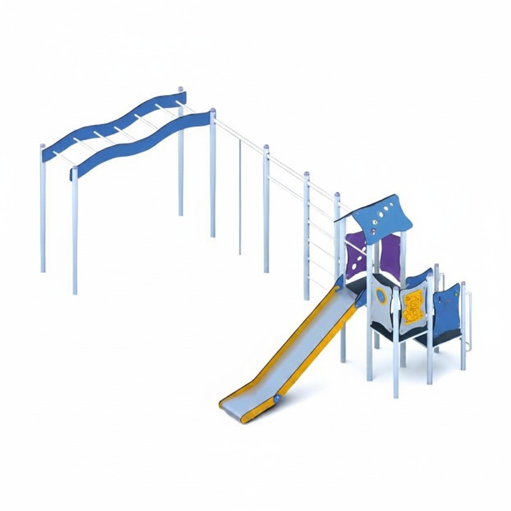 Spielplatz Rutschbahn KlettergerÃ¼st Spielbereich BewegungsflÃ¤che Kletterpark