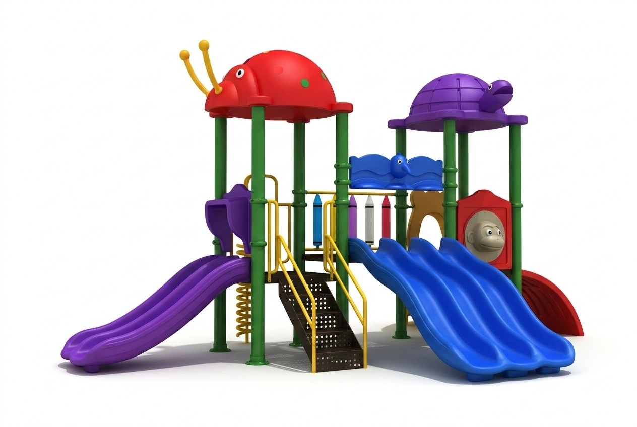 Spielplatz Unterhaltung fÃ¼r Kinder Spielturm mit Rutsche Dschungel-Stil
