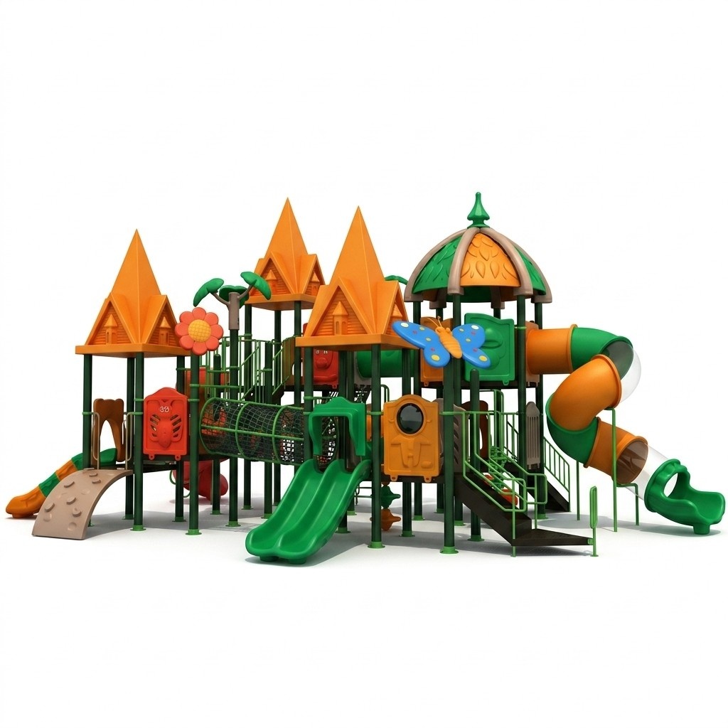 Spielturm mit Rutsche Kletterturm Spiel GerÃ¤t Anlage Outdoor Spielplatz