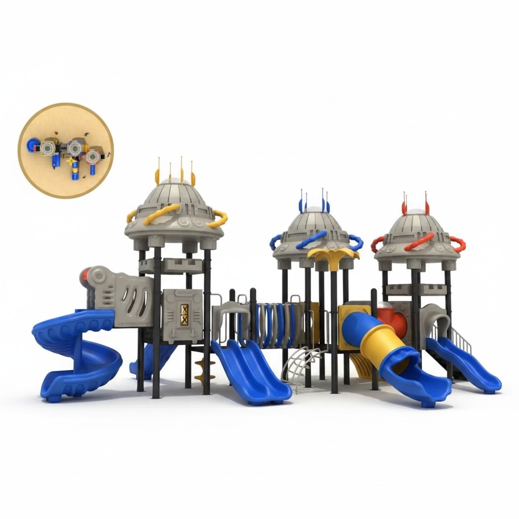 Spielturm mit Rutsche Kletterwand Spielplatz Spiel Kletter PlÃ¤tze