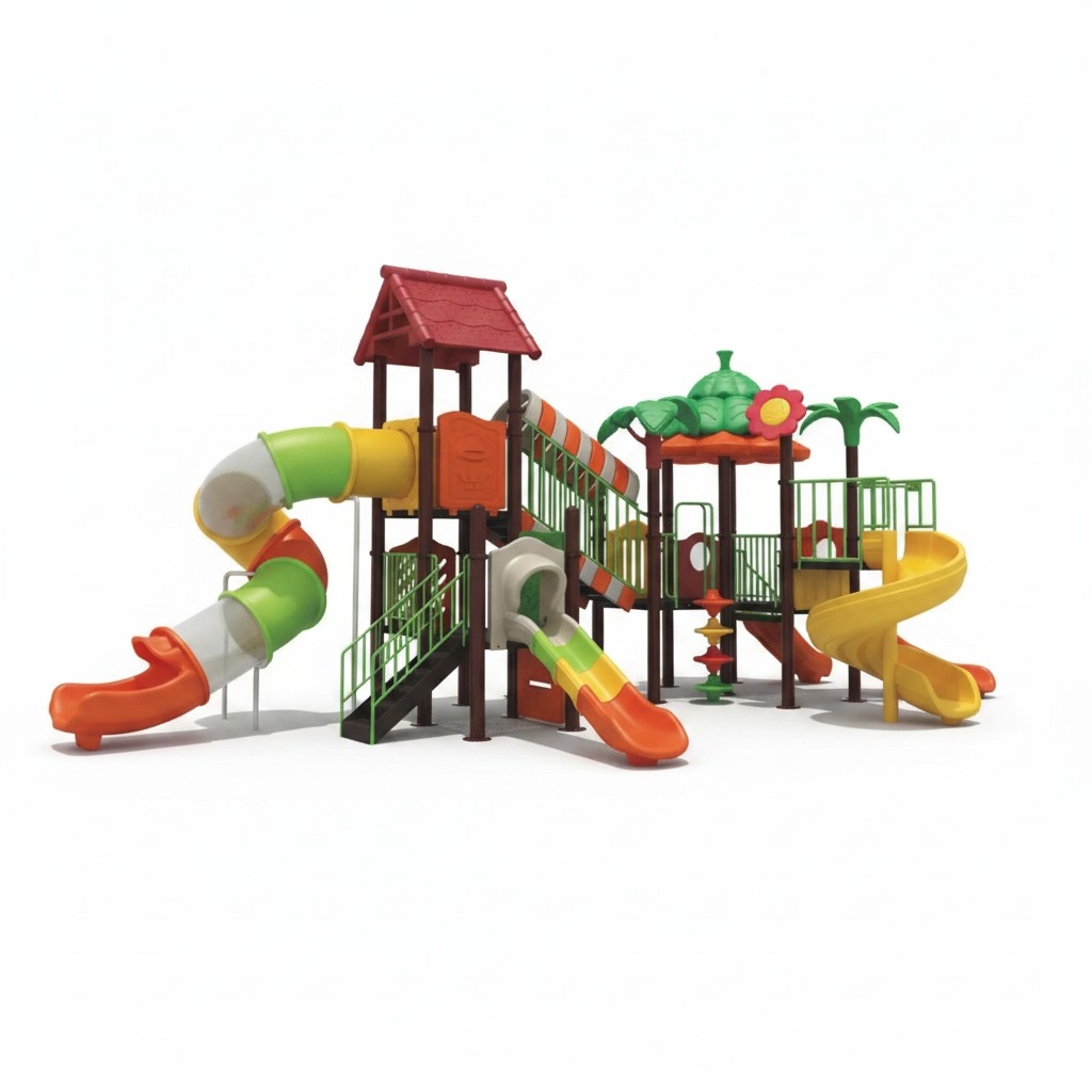 Spielturm Rutsche Outdoor Kinderanimation Dschungelspielplatz SpielplÃ¤tze