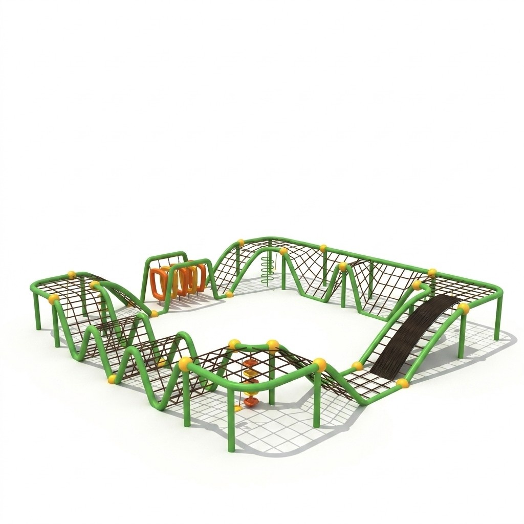 Sportkomplex fÃ¼r Kinder Spielplatz im Freien fÃ¼r Kinder Seilplattform