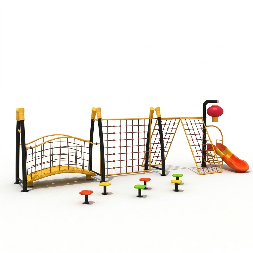 Sportspielplatz fÃ¼r thematische Spiele mit Rutschen Unterhaltung Outdoor