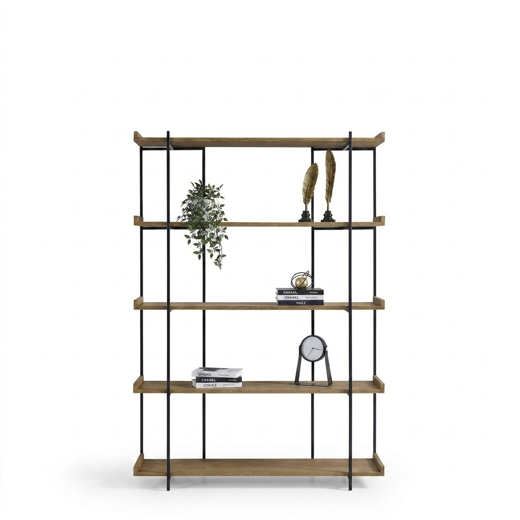 Standregal Regal BÃ¼cherschrank BÃ¼cherregal Wohnzimmer Holz Design Neu