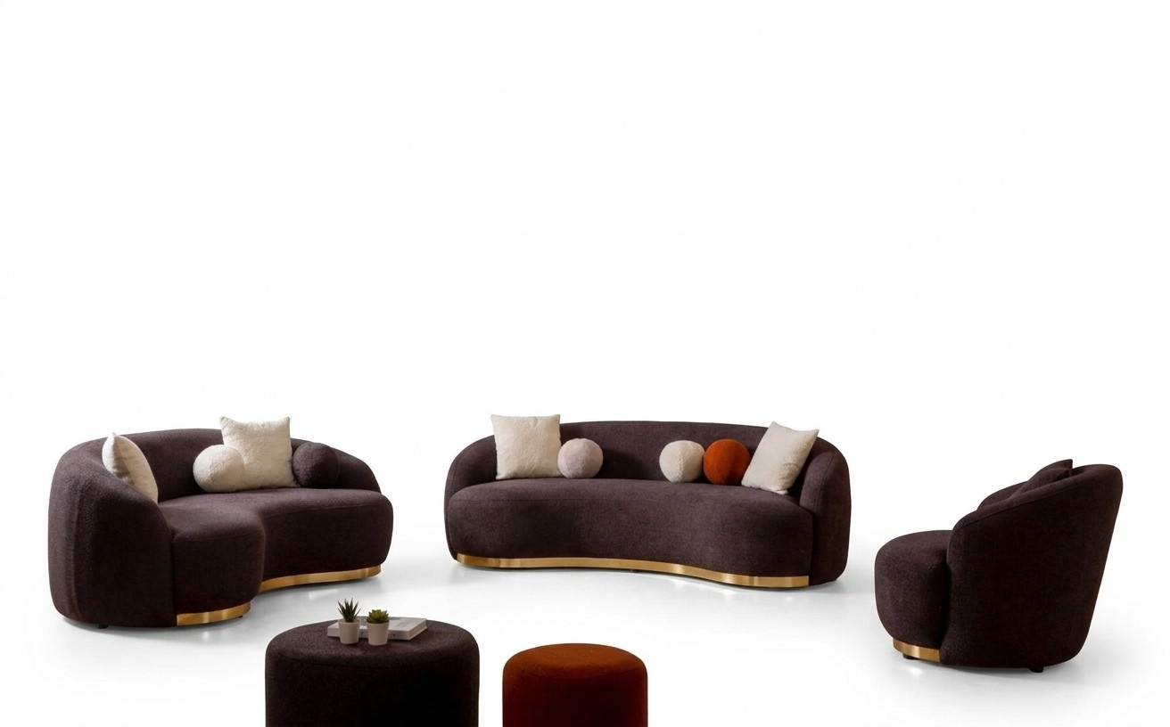 Stil Wohnzimmer Set Couchen Designer Sofagarnitur 4+3+1 Sitz MÃ¶bel