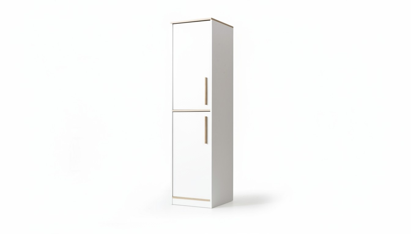 Stilvoller WeiÃer 2-TÃ¼riger Kleiderschrank Kinderzimmer Holz Luxus MÃ¶bel