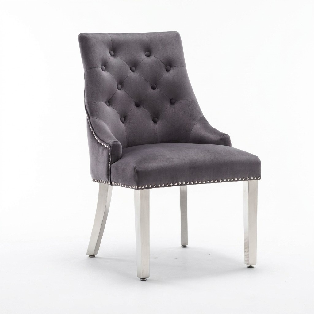 Stuhl Esszimmer Design Textil StÃ¼hle MÃ¶bel Luxus Holz Lehnstuhl Chesterfield