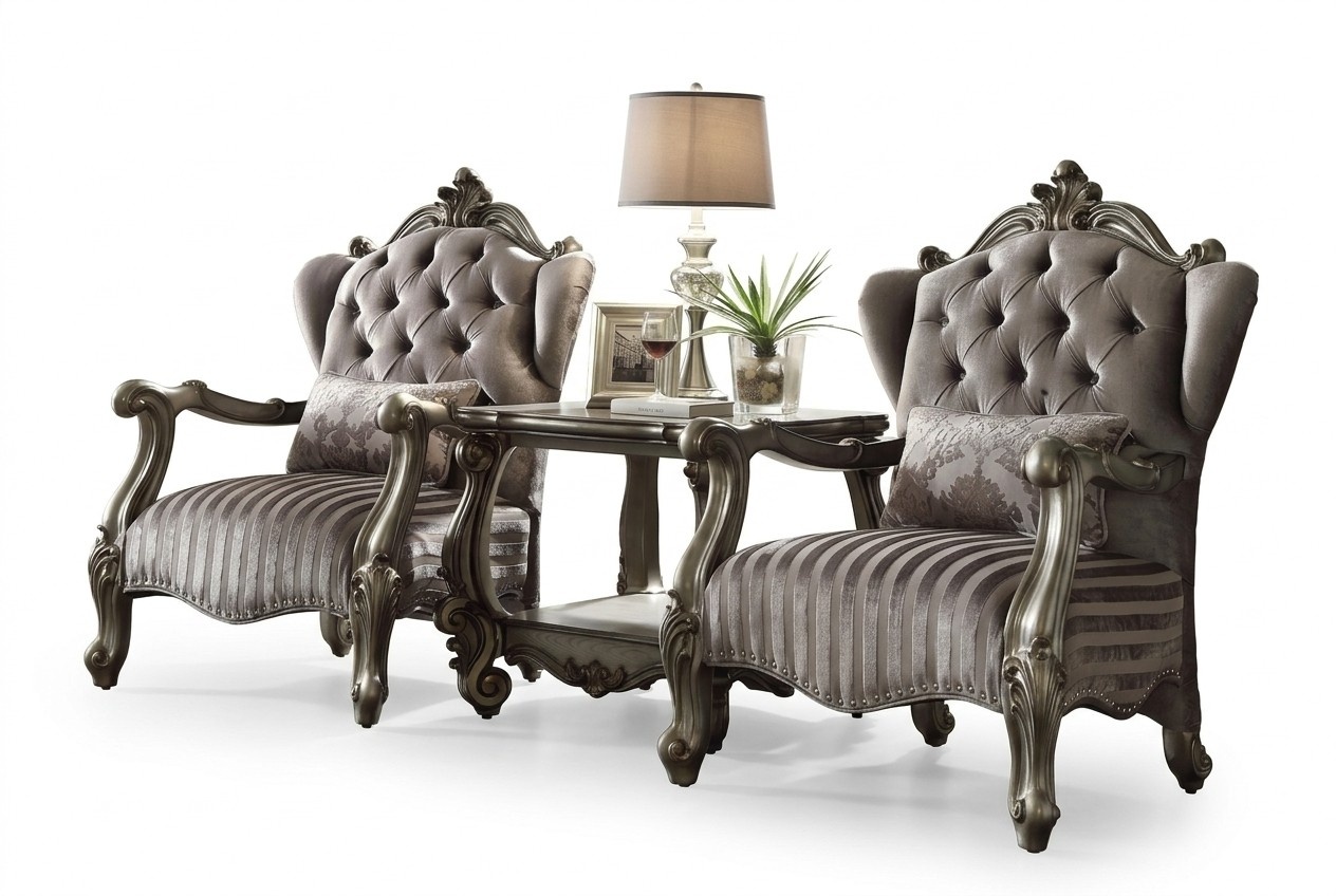 Textil Sessel 1 Sitzer Sofa Polster Sofas Klassische Design Luxus Barock