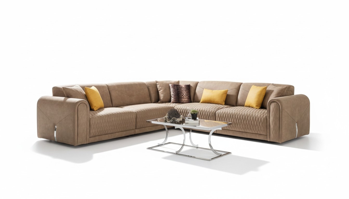 Textil Sofa Couch Ecksofa Eckgarnitur Polster Sofas Couchen MÃ¶bel Stoff