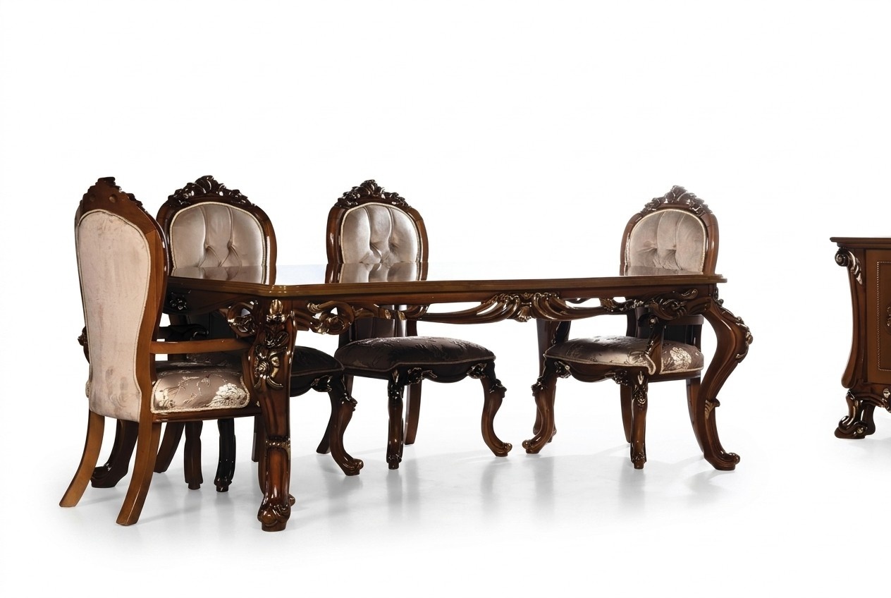 Tisch Esszimmertisch Esstisch Esszimmer Holz Tische Barock Ess Luxus MÃ¶bel Neu