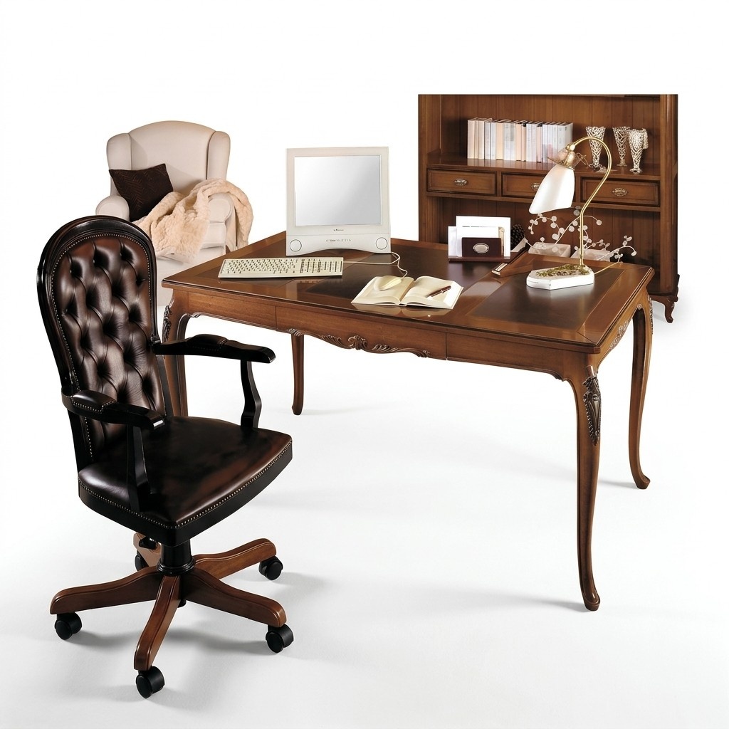 Tisch Schreibtisch SekretÃ¤r Schreibtische Italienische MÃ¶bel BÃ¼ro Holz Tische