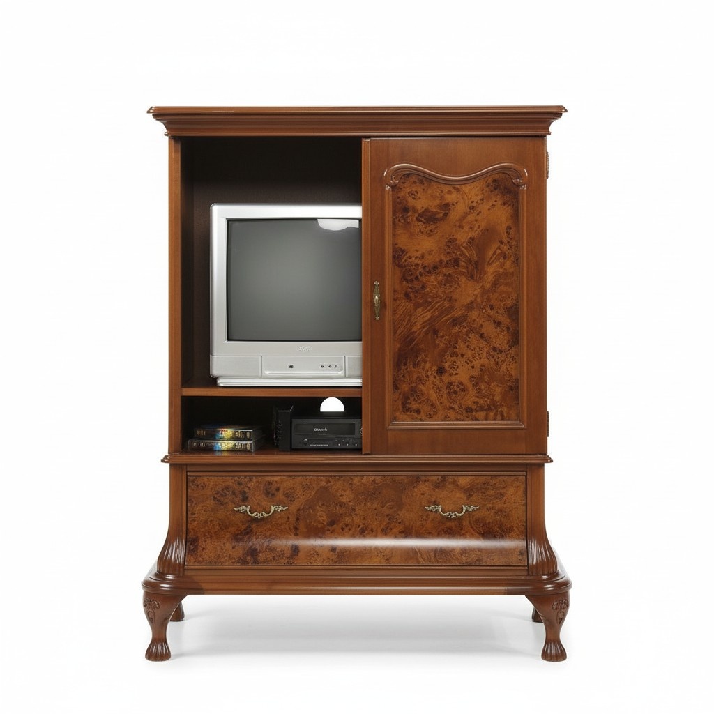 tv Schrank Wand Fernsehschrank versteckter Fernseher mit TÃ¼ren rtv Anrichte Holz