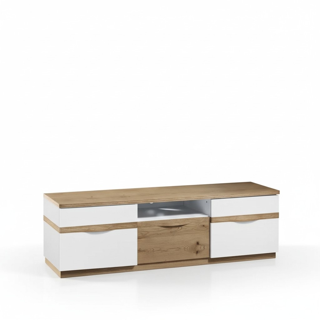 TV StÃ¤nder Fernseher Wand Wohnwand Low board weiÃ Hochglanz tv StÃ¤nder