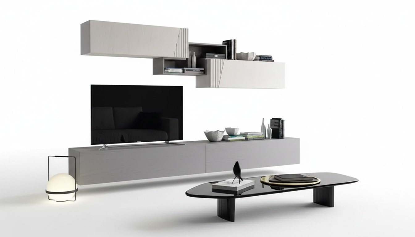 TV StÃ¤nder Schrank Wand Luxus Wohnwand Wohnzimmer Set WohnwÃ¤nde MÃ¶bel