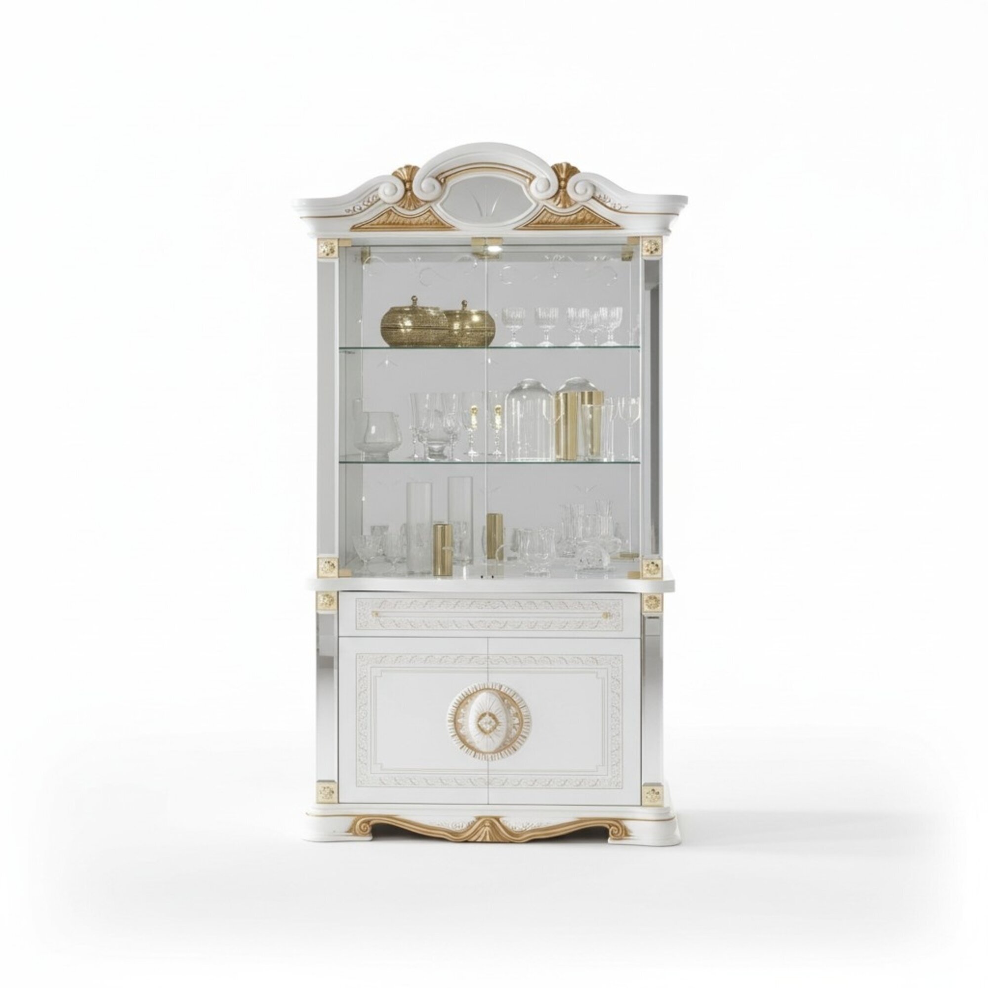 Vitrine Italienische Luxus MÃ¶bel Vitrinen Kommodenschrank Glas Design