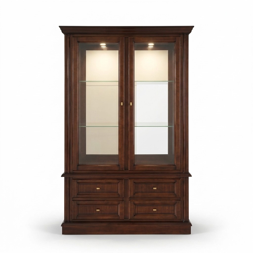 Vitrine SchrÃ¤nke MÃ¶bel Klassischer Stil Vitrinen Wohnzimmer Glas