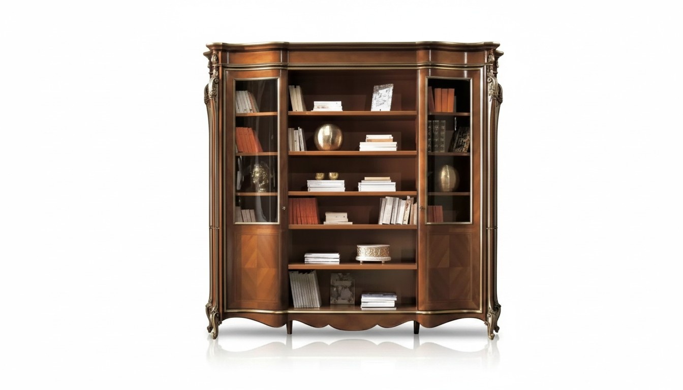 Vitrine Schrank BÃ¼cher Regal Anrichte Klassische MÃ¶bel Regale Holz