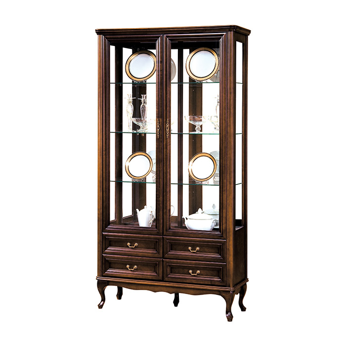 Klassische Italienische Vitrine Schrank MÃ¶bel Vitrinenschrank Glasvitrinen