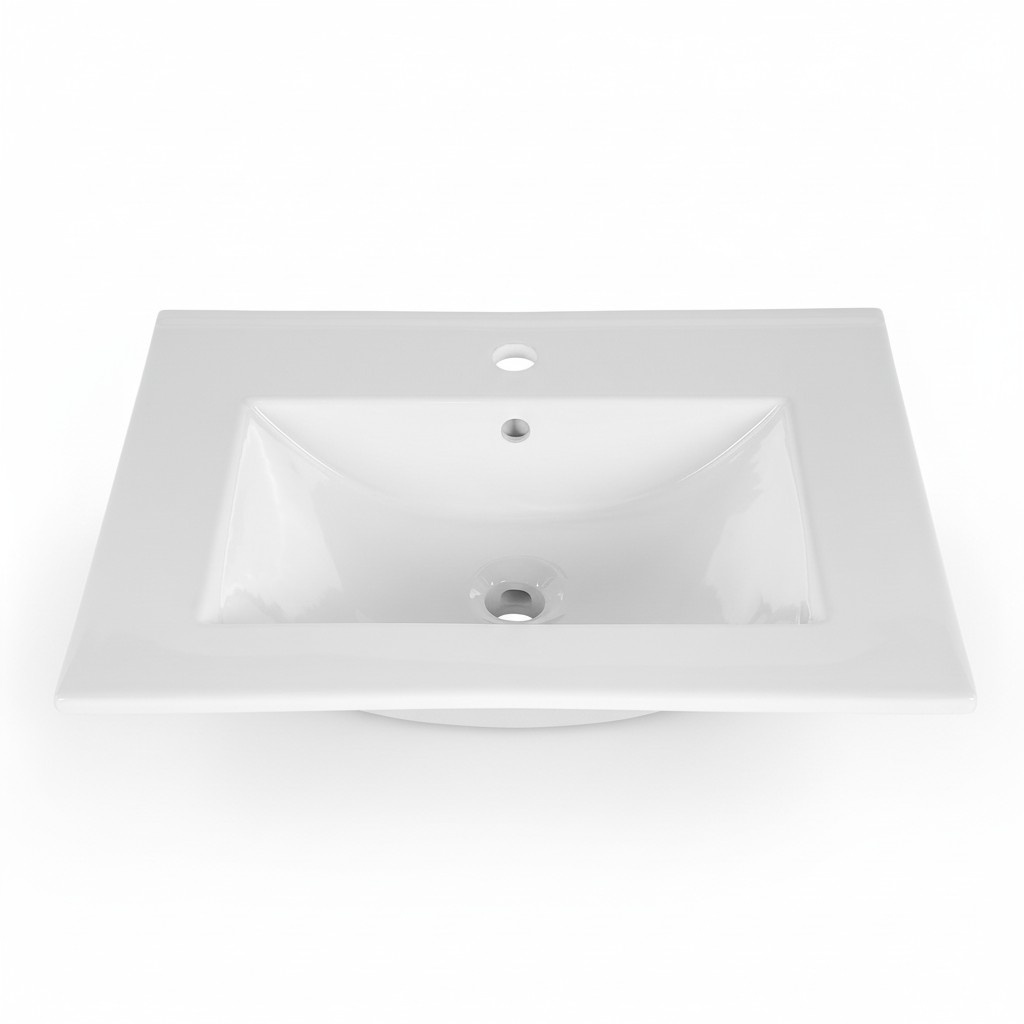 Waschtisch Einbauwaschtisch Waschbecken 60 x 46 cm weiss