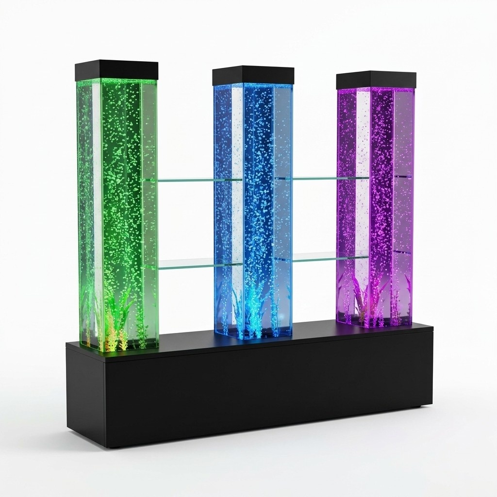 Wasser Wand Wall SÃ¤ule Trennwand Ragal Vitrine WasserwÃ¤nde LED