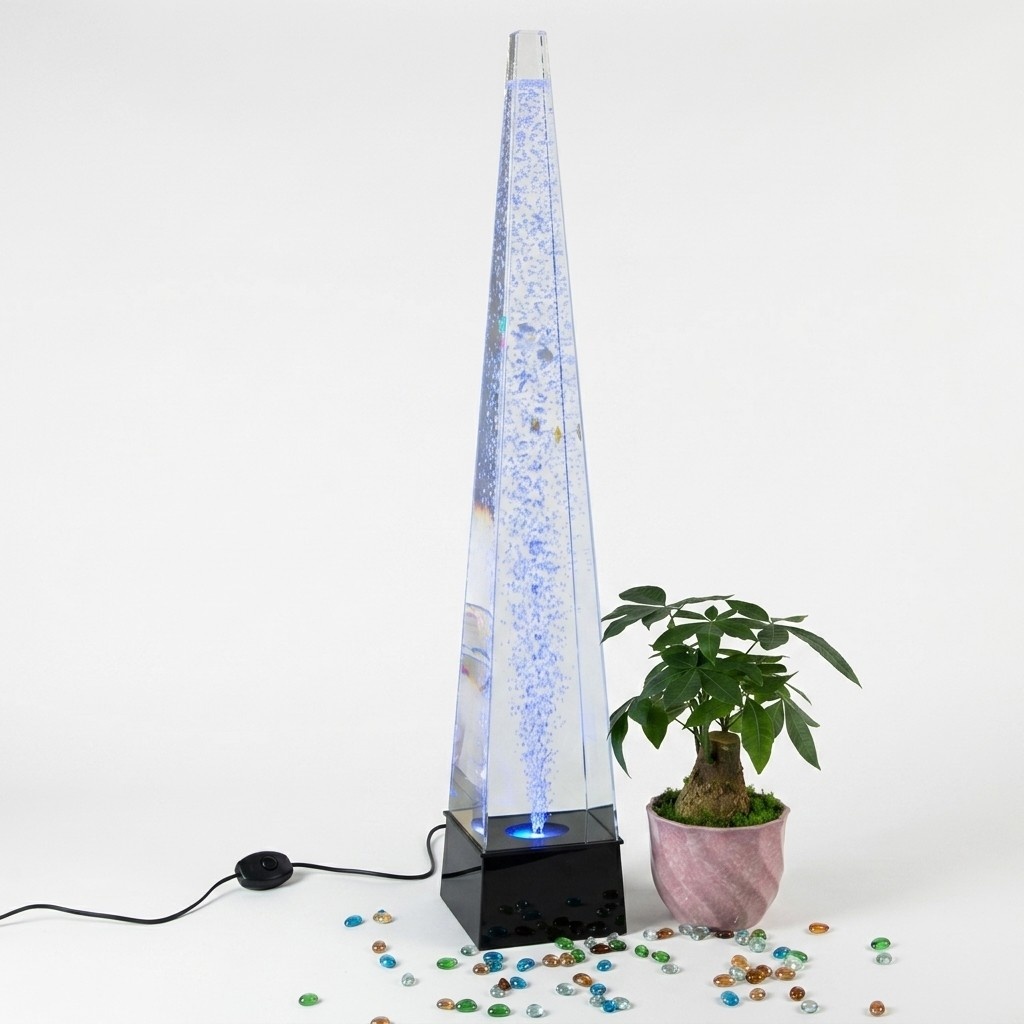WassersÃ¤ule 146cm Wasserwand SÃ¤ulen Wand Trennwand Led Beleuchtet