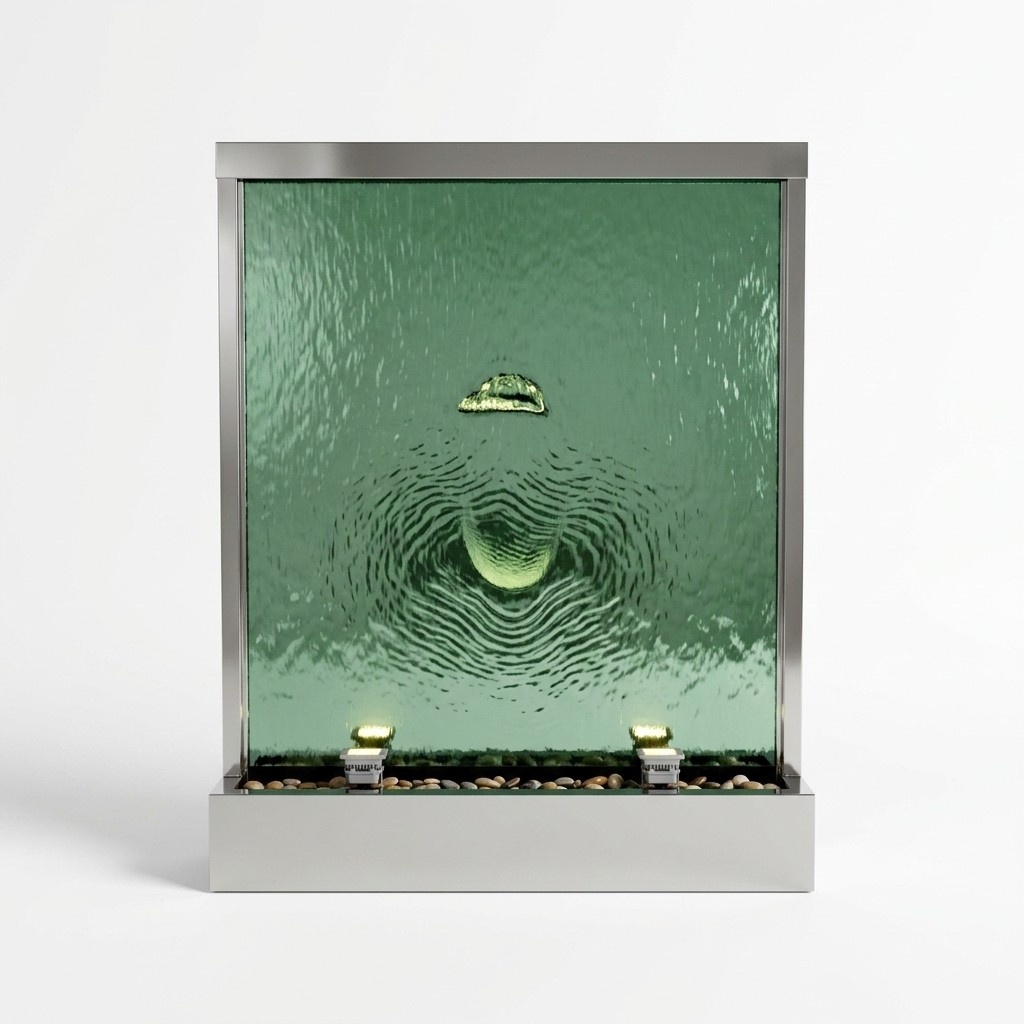 Wasserwand WassersÃ¤ule Wasserfall Led Trennwand Luxus Design