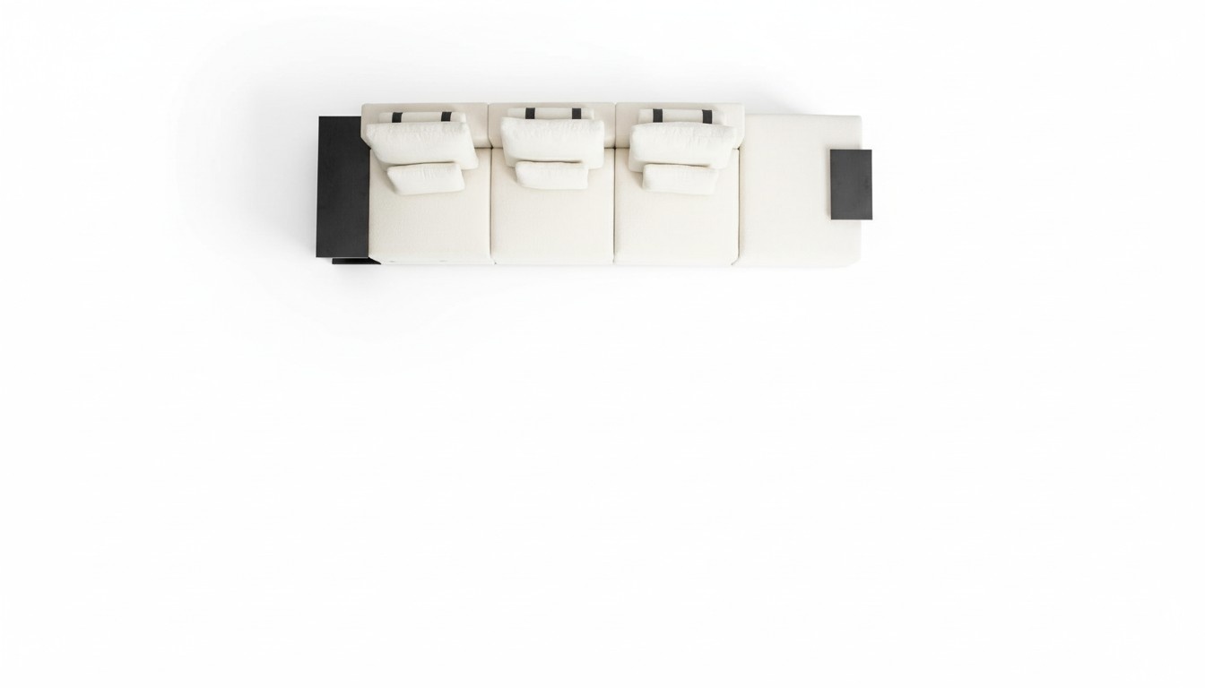 WeiÃer FÃ¼nfsitzer Textilsofa WohnzimmermÃ¶bel Polstersofa Relaxsitzer Sofa
