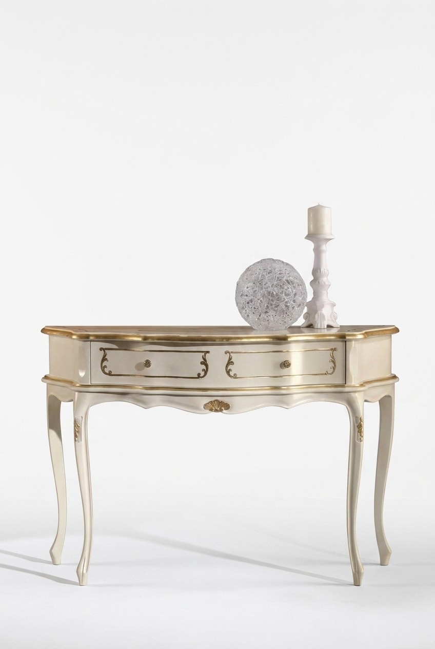 WeiÃer Klassischer Konsolentisch Schlafzimmer Holz MÃ¶bel Barock Stil
