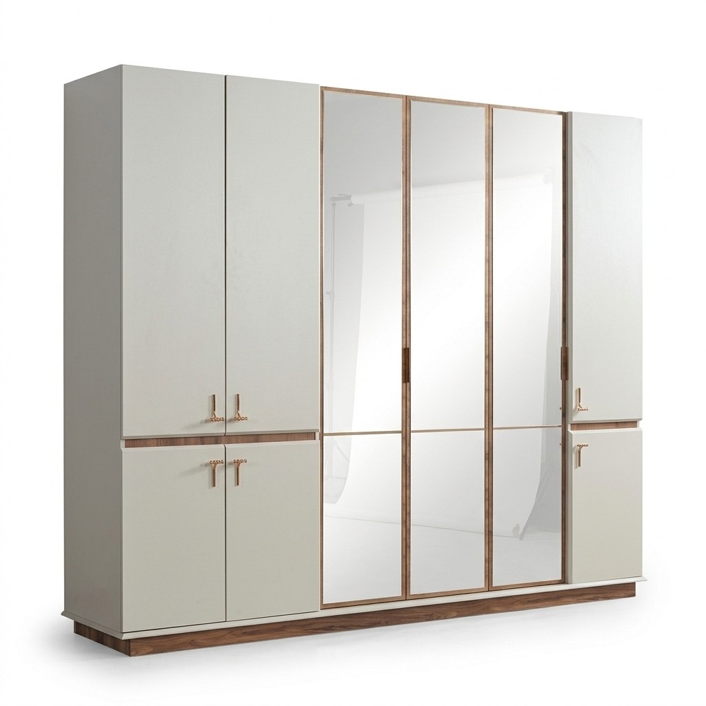 WeiÃer Moderner Kleiderschrank Schlafzimmer SchrÃ¤nke Luxus Holz MÃ¶bel