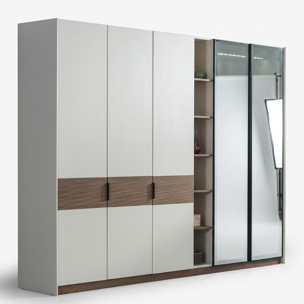 WeiÃer Schlafzimmer Kleiderschrank Luxus Moderner Schrank Mit SchiebtÃ¼ren