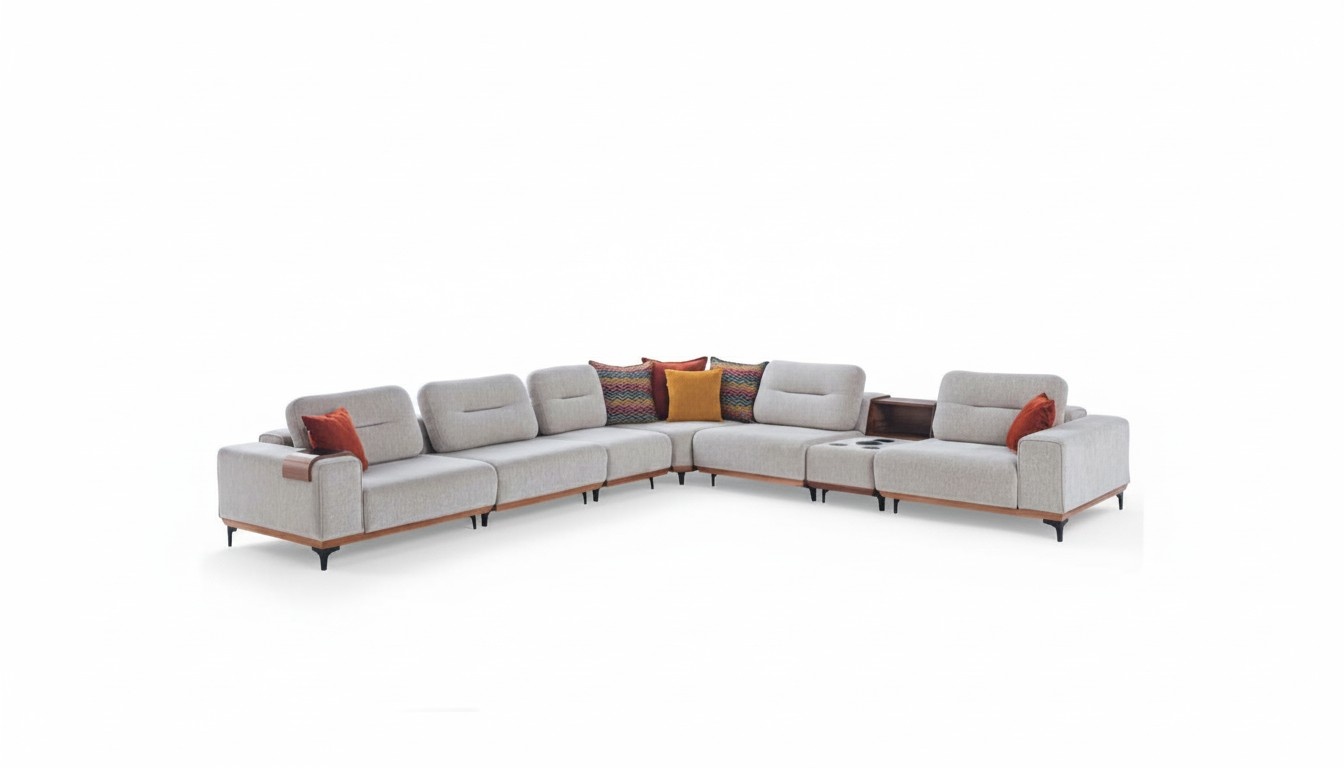 WeiÃes Ecksofa Designer L-Form Couch Polstersofas Wohnzimmer Couchen