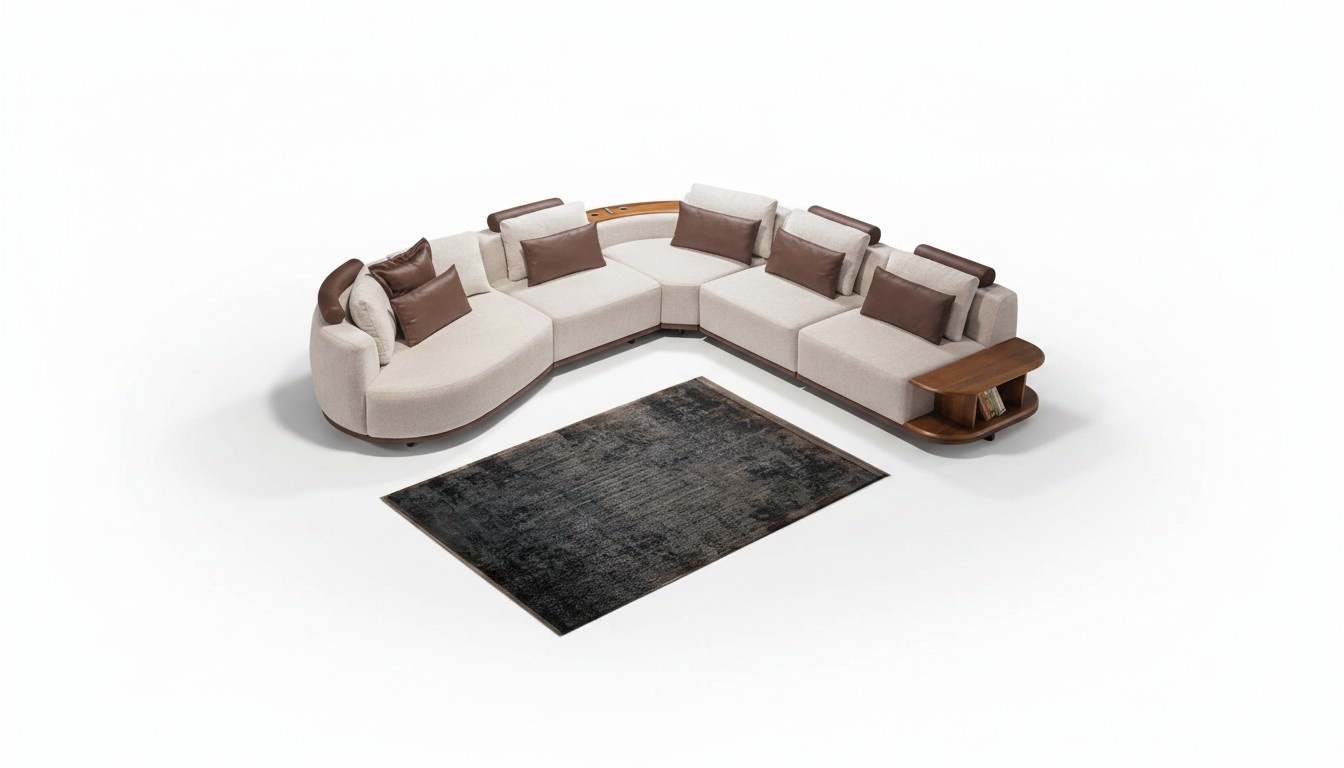 WeiÃes Ecksofa Designer Wohnzimmer L-Form Couch PolstermÃ¶bel Holzgestell