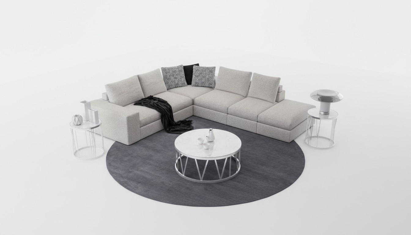 WeiÃes Ecksofa Polster Eckgarnitur Luxus L-Form Sofas Modern Design