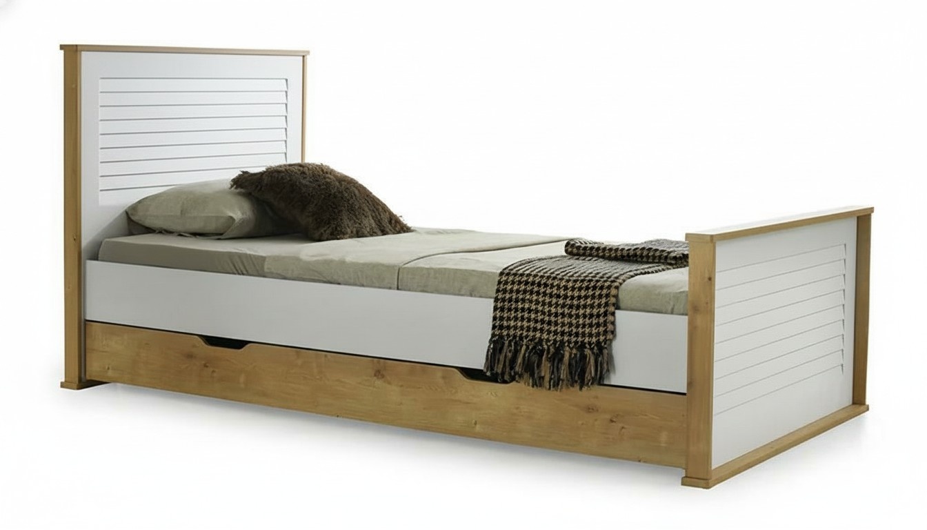 WeiÃes Einzelbett Designer Kinderzimmer MÃ¶bel Schlafzimmer Holzbett