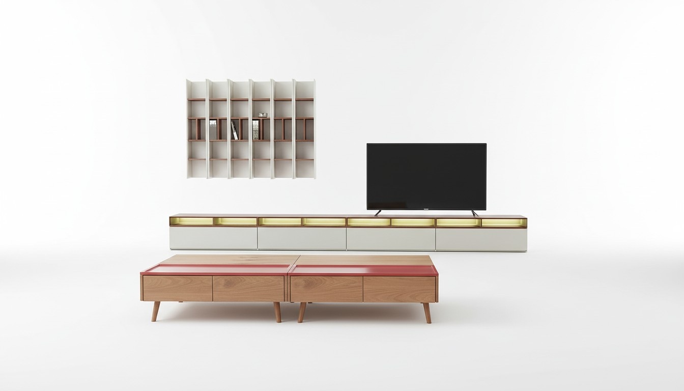 Wohnwand Schrank Moderne Design Kommode RTV SchrÃ¤nke Multifunktions