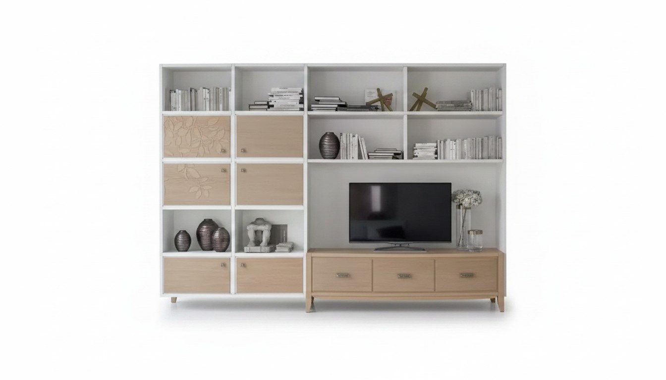 Wohnwand TV-Schrank Couchtisch Wohnzimmer Set WohnmÃ¶bel Wohnzimmer