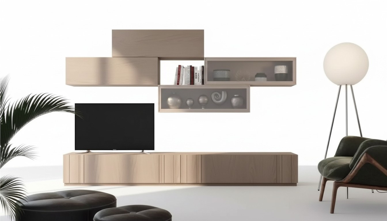 Wohnwand tv Schrank Wohnzimmer Set WohnmÃ¶bel Modern WohnwÃ¤nde