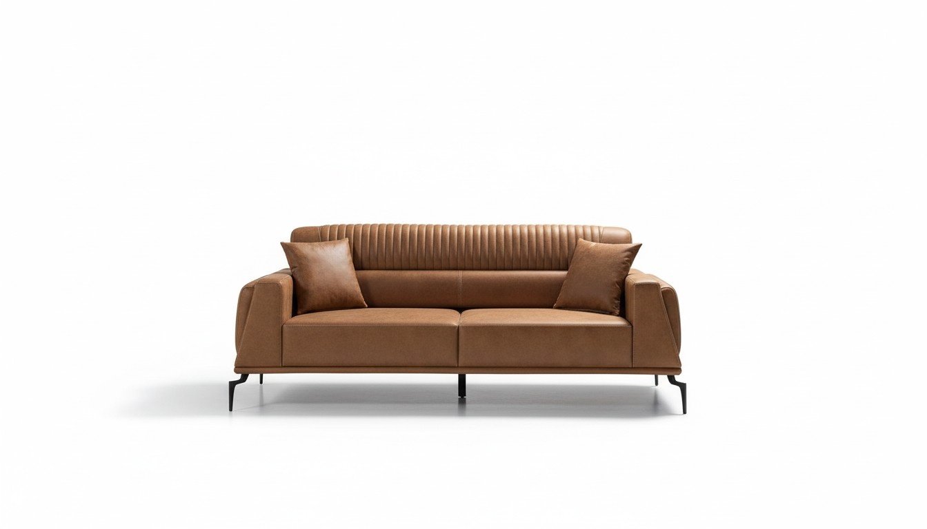 Wohnzimmer Braune Sofagarnitur Designer 2x Dreisitzer Couchen Edle MÃ¶bel