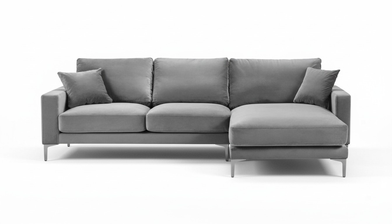 Wohnzimmer Ecksofa Grau xxl Big Kreative MÃ¶bel Textill Stoff Chesterfield Sofas