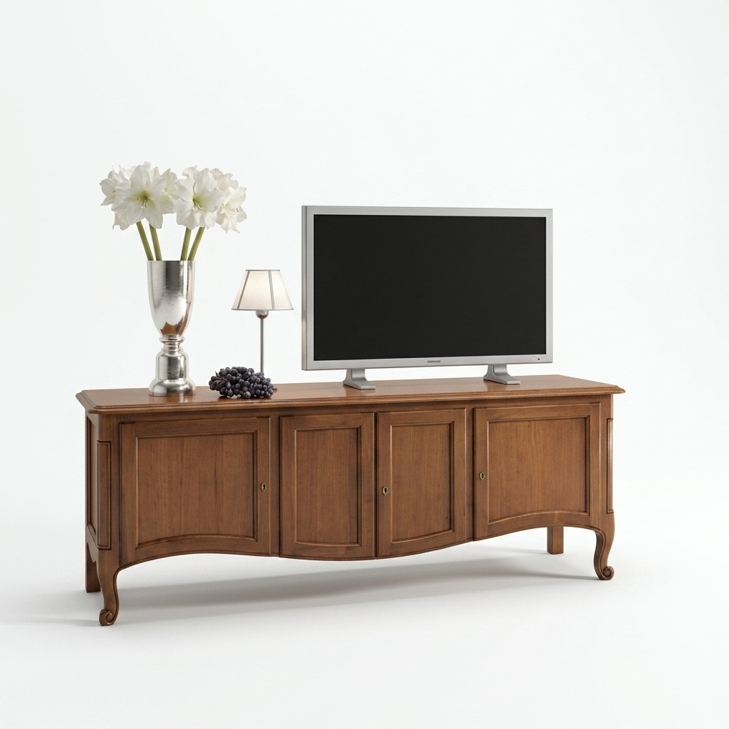Wohnzimmer Kommode Lowboard Sideboard Braun Holz MÃ¶bel rtv tv Schrank