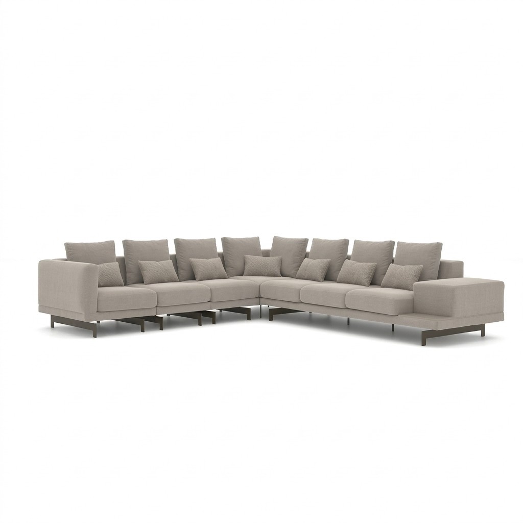 Wohnzimmer Luxus Einrichtung Ecksofa L-Form PolstermÃ¶bel Sofa Couch